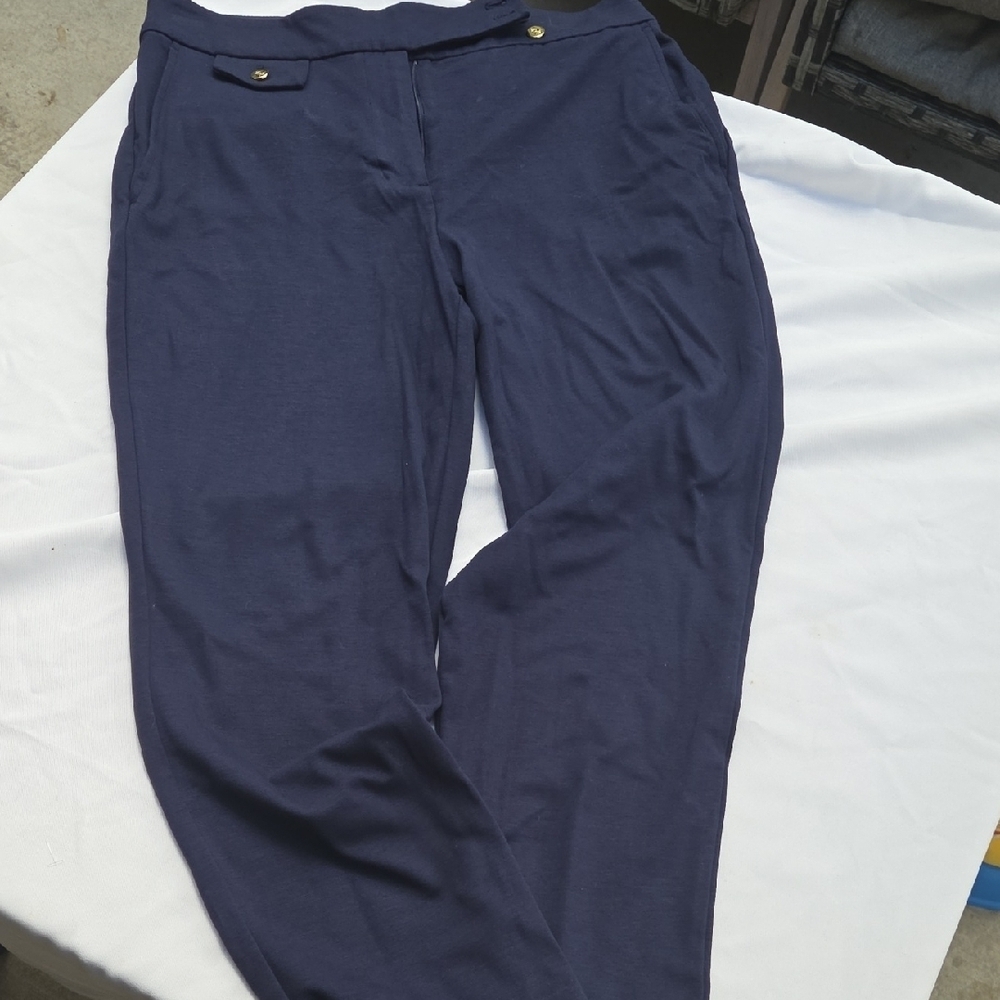 Ralph Lauren Black Label Navy Straight Leg Pants